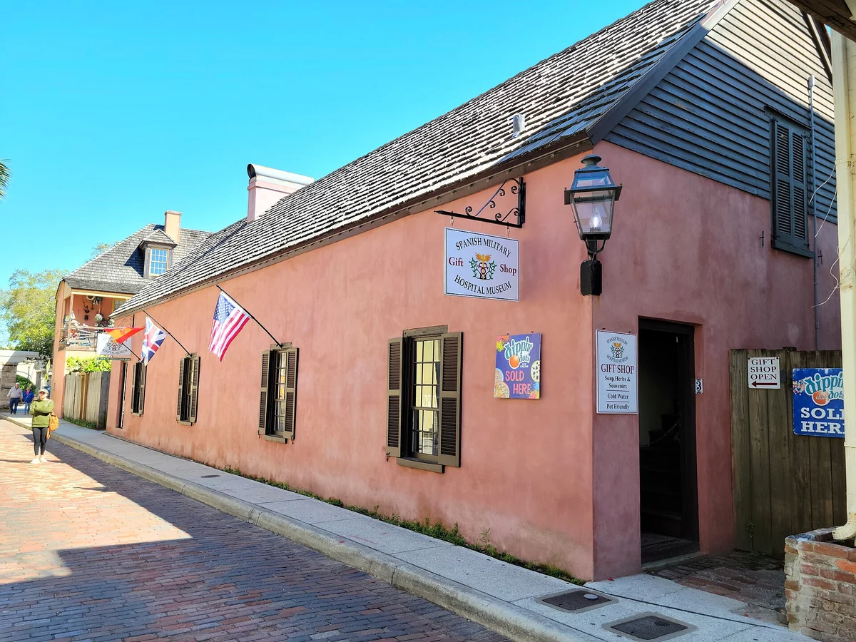 The Spanish Military Hospital Museum on Aviles Street, on the route of St. Augustine carriage tours